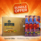 Mix Baklava 350g + 3 Dubai chocolate 70g